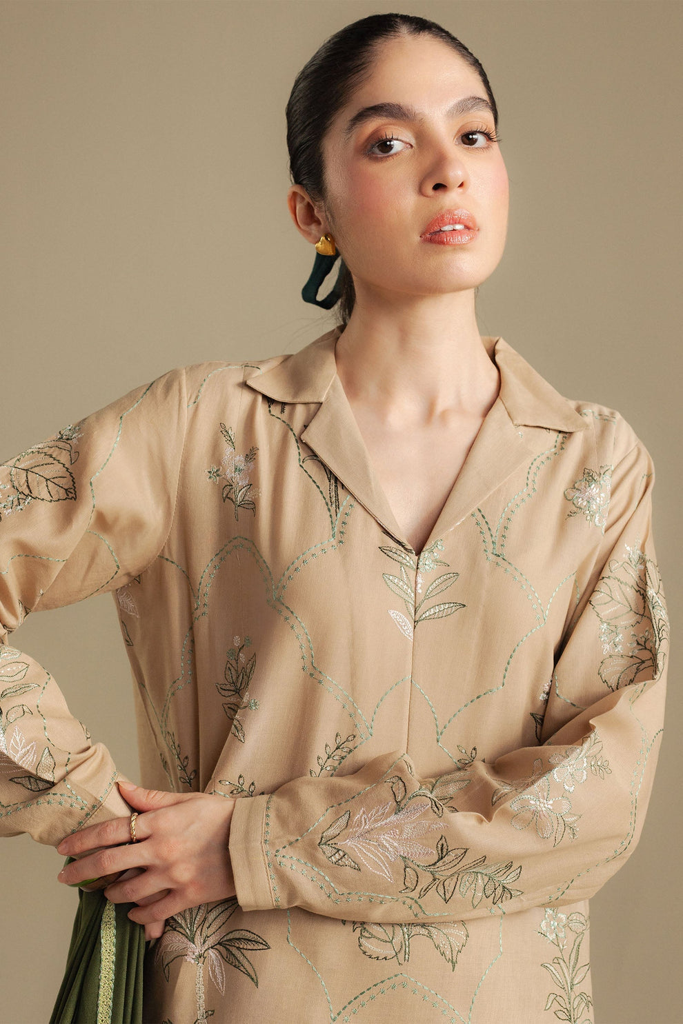 Zara Shahjahan | Coco Winter 25 | Amber-1A - Luxury Dress - available at Maria Faisal in UK and USA.