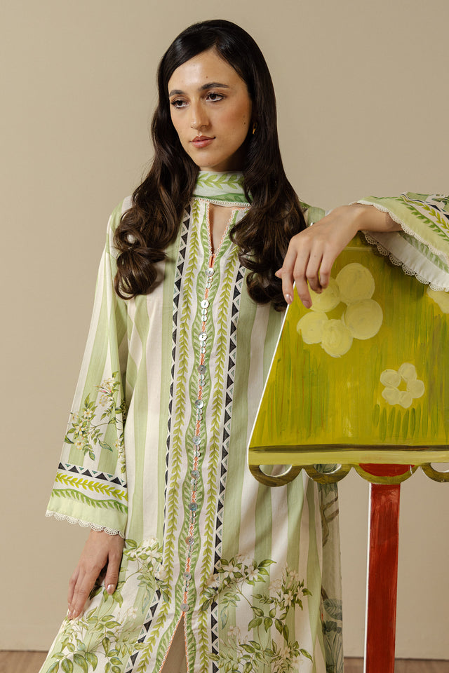Zara Shahjahan | Coco Prints 26 | Nerine-1A - Casual Dress - available at Maria Faisal in UK and USA.