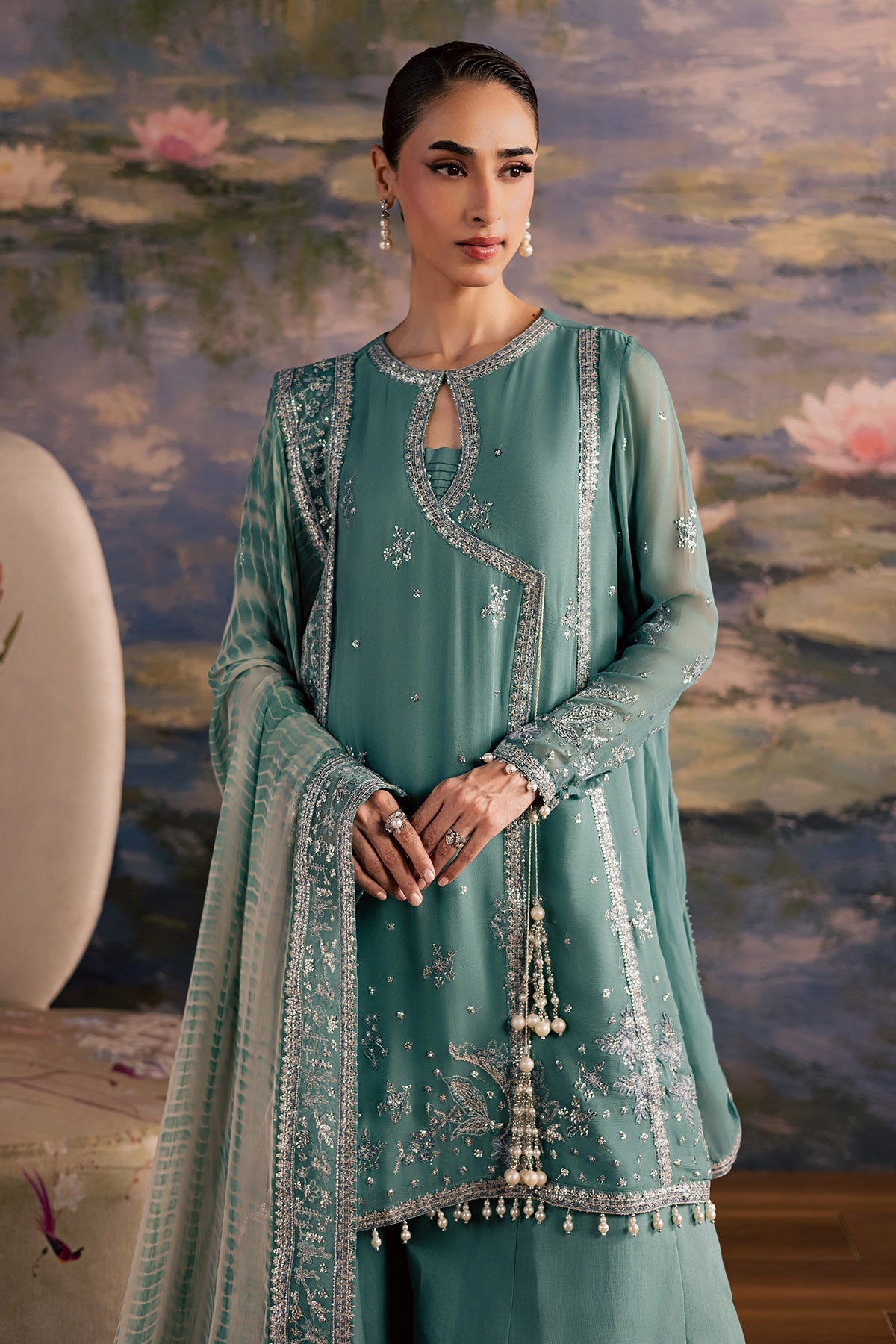 Nureh | Fancy Formal 26 | NP-783 - Formal Dress - available at Maria Faisal in UK and USA.