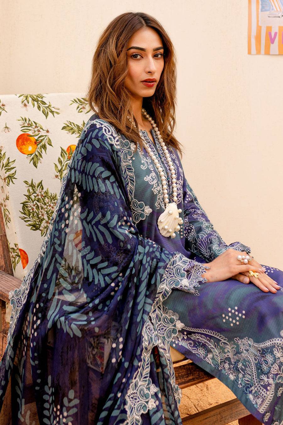 Nureh | Gardenia Lawn 25 | NSG-186 by Maria Faisal - Registered Vendor of : Nureh - type : Ladies Clothes - 100% original wedding dresses