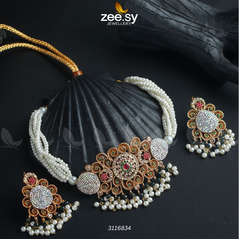 Maya Ali Necklace Sets - Designer Dress with Intricate embroidery and embellishments. Shop elegent wedding dress at Maria Faisal.