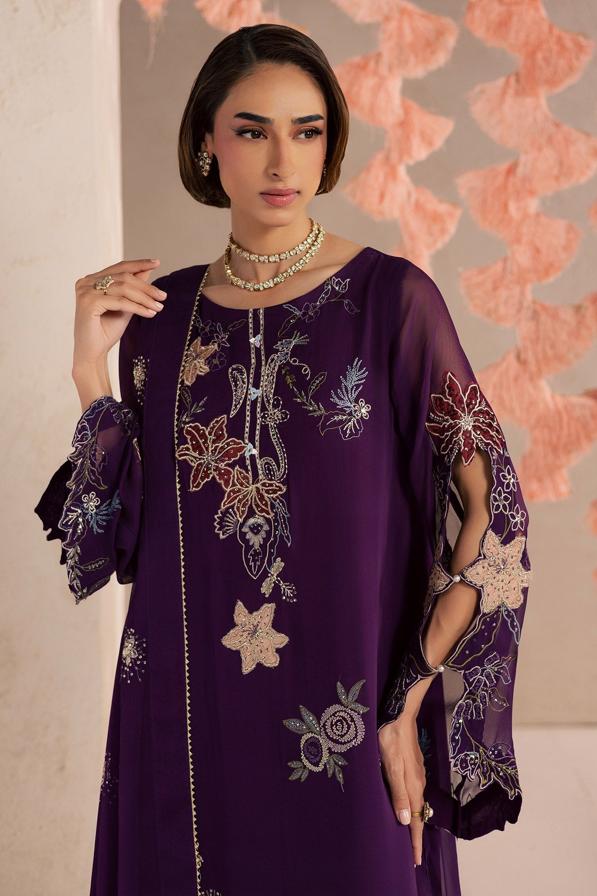 Nureh | Fancy Formal 26 | NP-816 - Formal Dress - available at Maria Faisal in UK and USA.