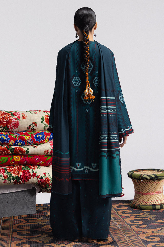 Zara ShahJahan | Coco Prints Winter 26 | Leela-10B - Luxury Dress - available at Maria Faisal in UK and USA.