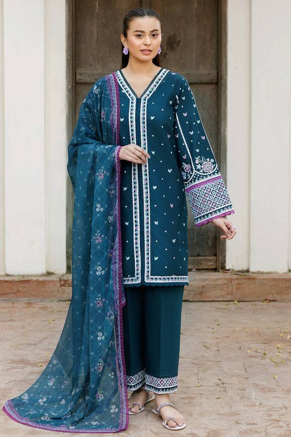 Farasha | Summer Weaves Embroidered Lawn | Blue Allure by Maria Faisal - Registered Vendor of : Farasha - type : Ladies Clothes - 100% original wedding dresses