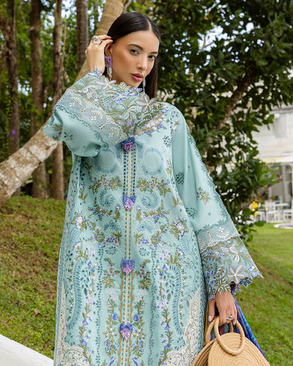 Esmel | Mon Tresor Luxe Lawn 26 | Memento Vivere - Luxury Dress - available at Maria Faisal in UK and USA.
