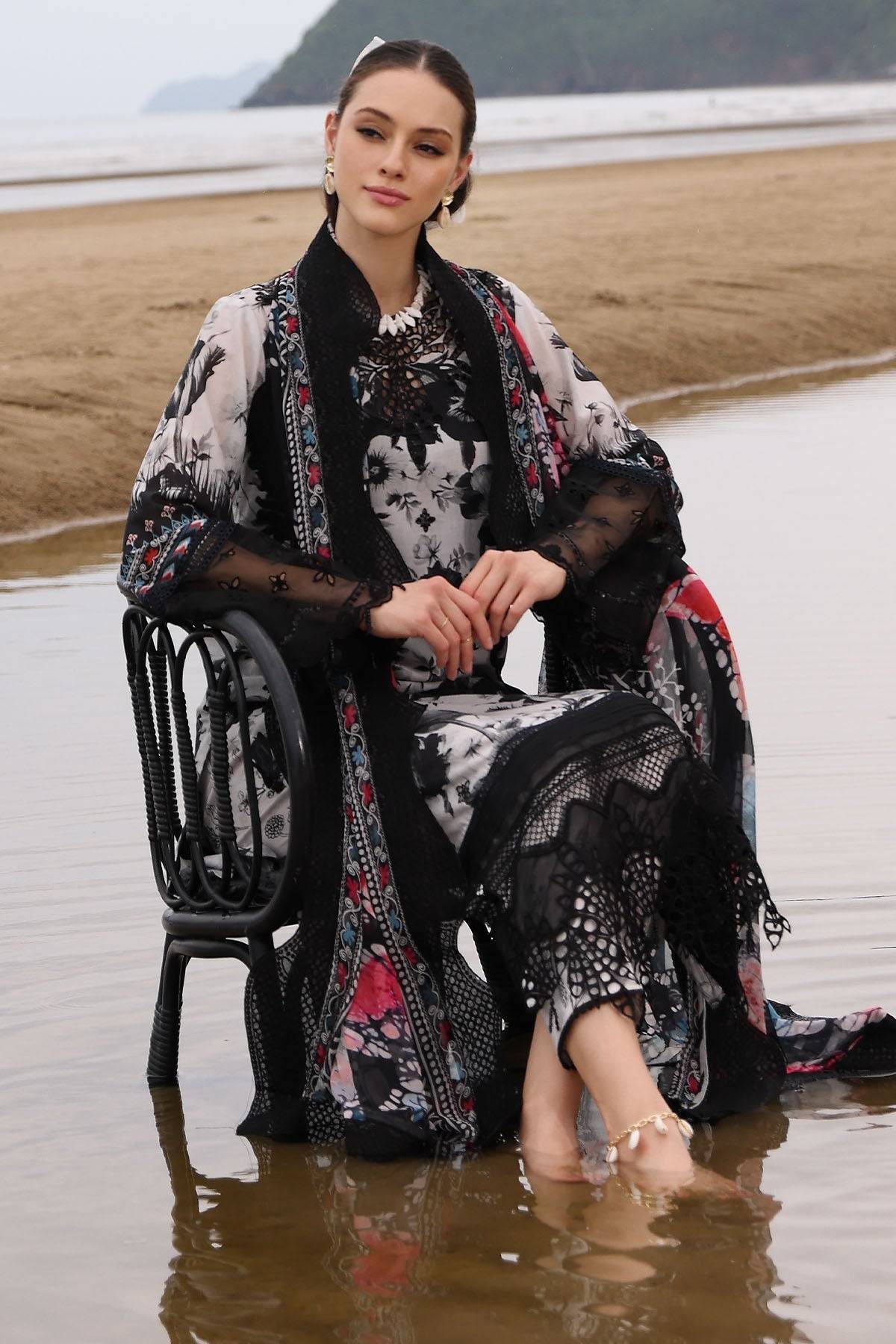 Nureh | Gardenia Embroidered Lawn 25 | NSG-175 by Maria Faisal - Registered Vendor of : Nureh - type : Ladies Clothes - 100% original wedding dresses