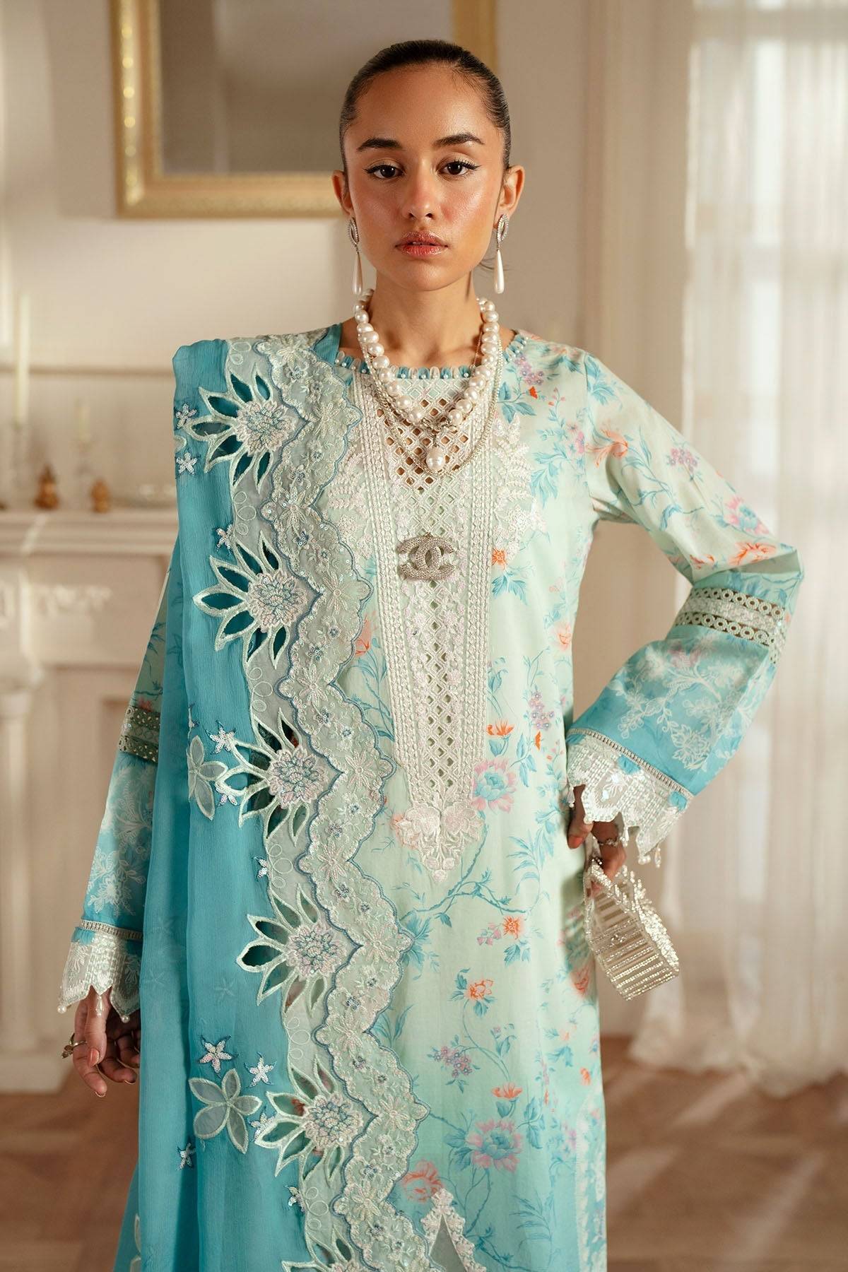 Nureh | Feya Eid Lawn | FE-06 by Maria Faisal - Registered Vendor of : Nureh - type : Ladies Clothes - 100% original wedding dresses