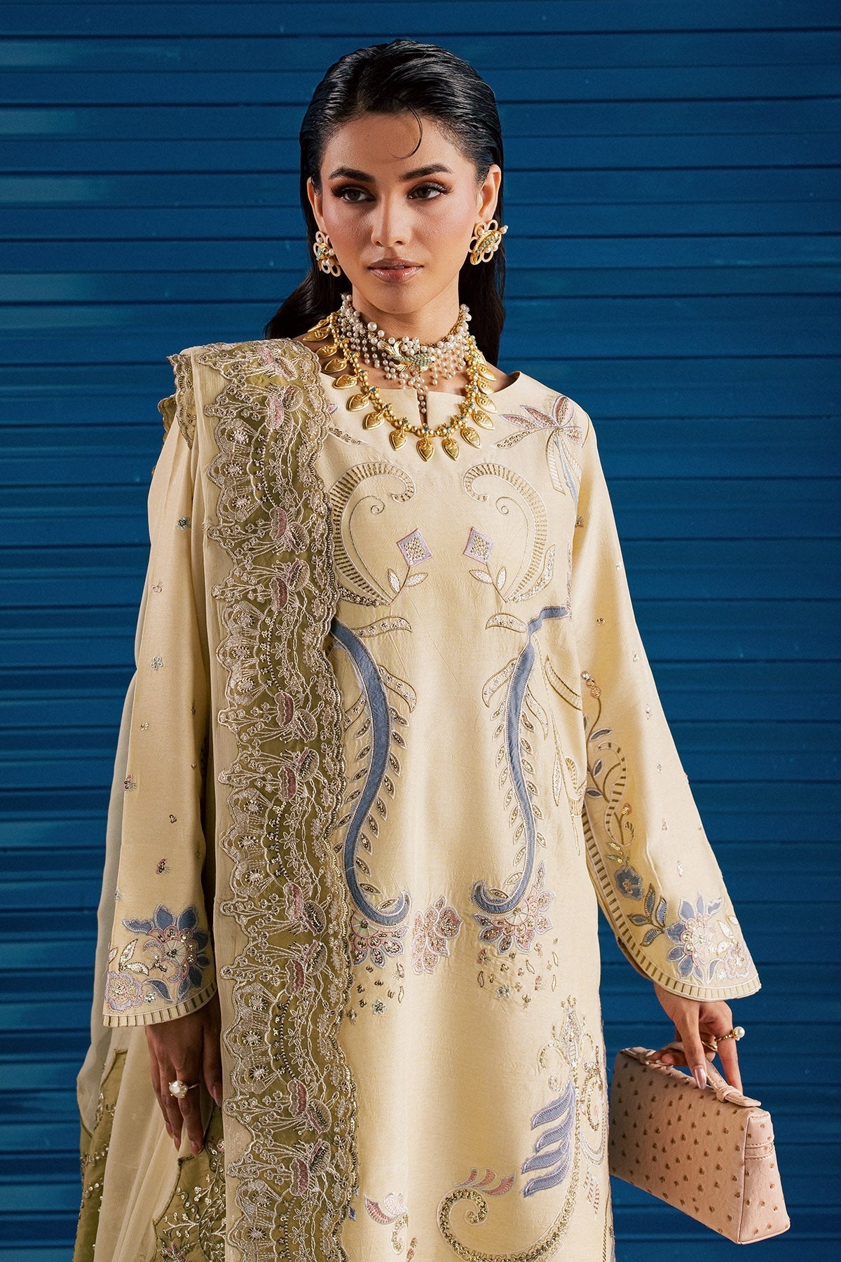 Nureh | Fancy Formal 26 | NP-828 - Formal Dress - available at Maria Faisal in UK and USA.