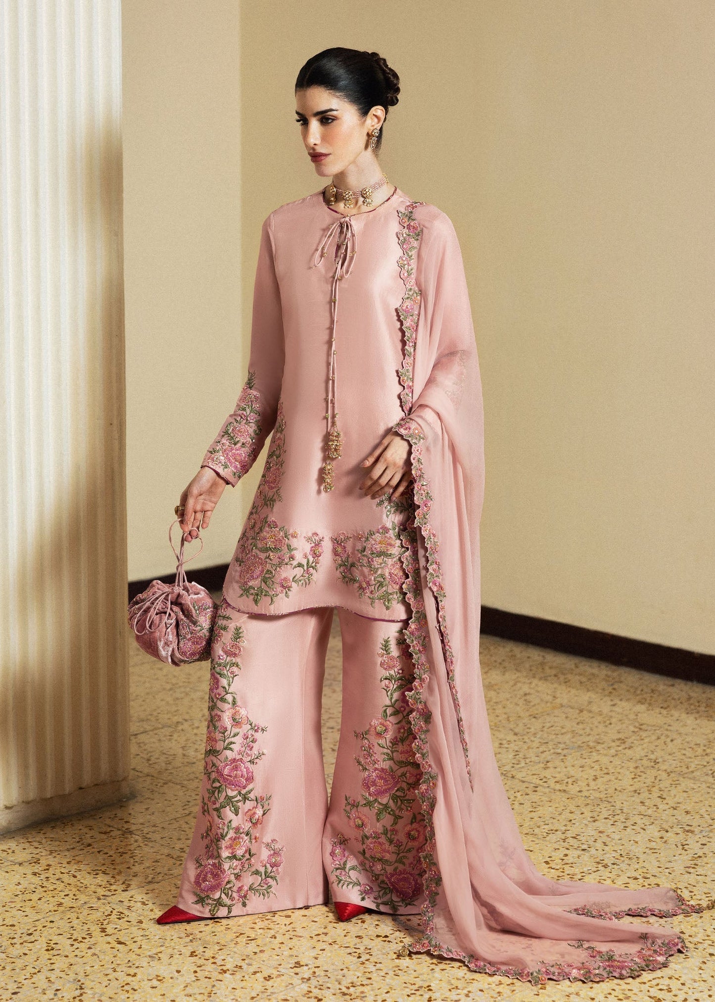 Hussain Rehar | Luxury Pret 26 | Zahra - Luxury Dress - available at Maria Faisal in UK and USA.