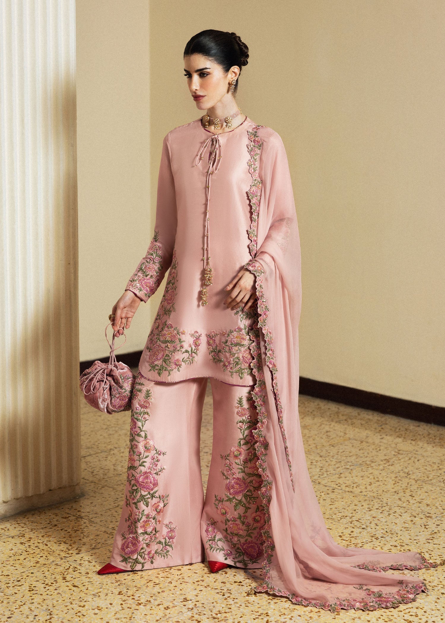 Hussain Rehar | Luxury Pret 26 | Zahra - Luxury Dress - available at Maria Faisal in UK and USA.