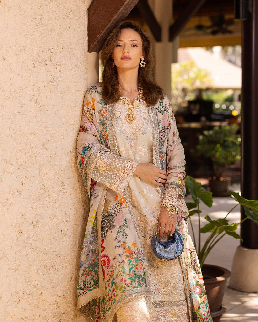 Faiza Saqlain | Zinnia Lawn 25 | Delilah by Maria Faisal - Registered Vendor of : Faiza Saqlain - type : Ladies Clothes - 100% original wedding dresses