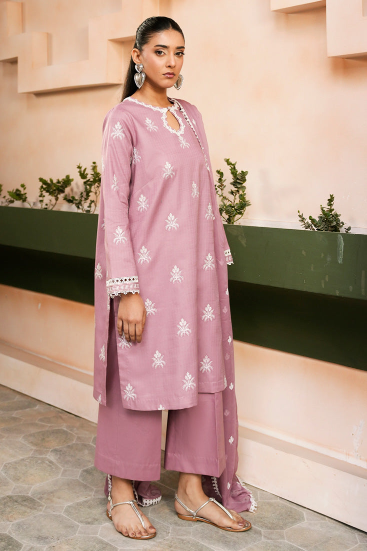 Marjjan | Leya Collection | MBL-98 (LILAC) - Luxury Dress - available at Maria Faisal in UK and USA.