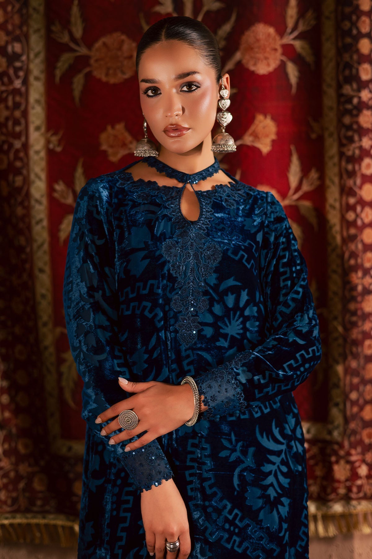 NU2-188 – authentic Pakistani dress from the Ballerina Winter 25 collection for women in the UK