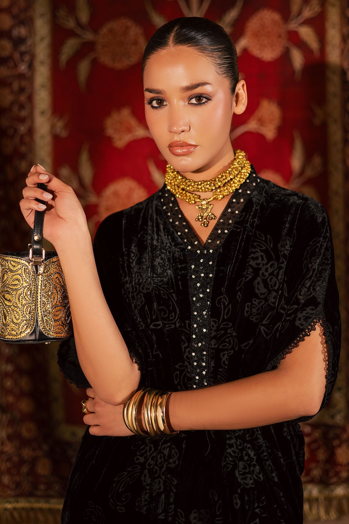 NU2-193 – authentic Pakistani dress from the Ballerina Winter 25 collection for women in the UK