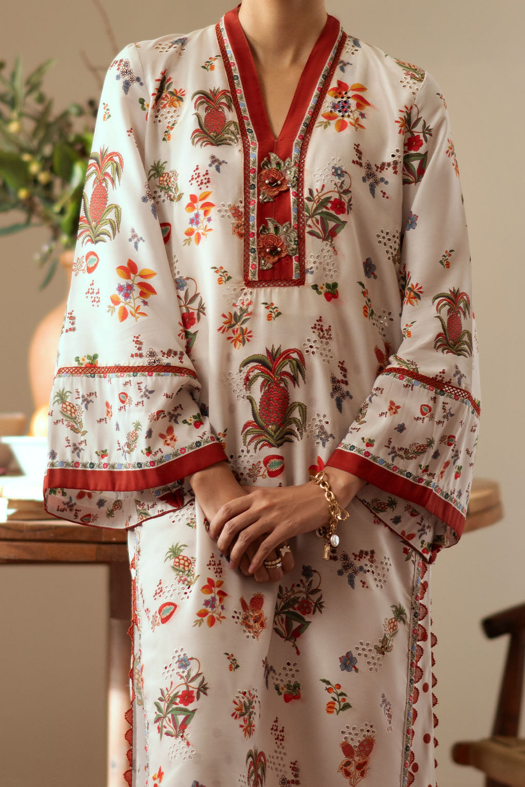Vanya | Co Ords | CO-107 - Casual Dress - available at Maria Faisal in UK and USA.