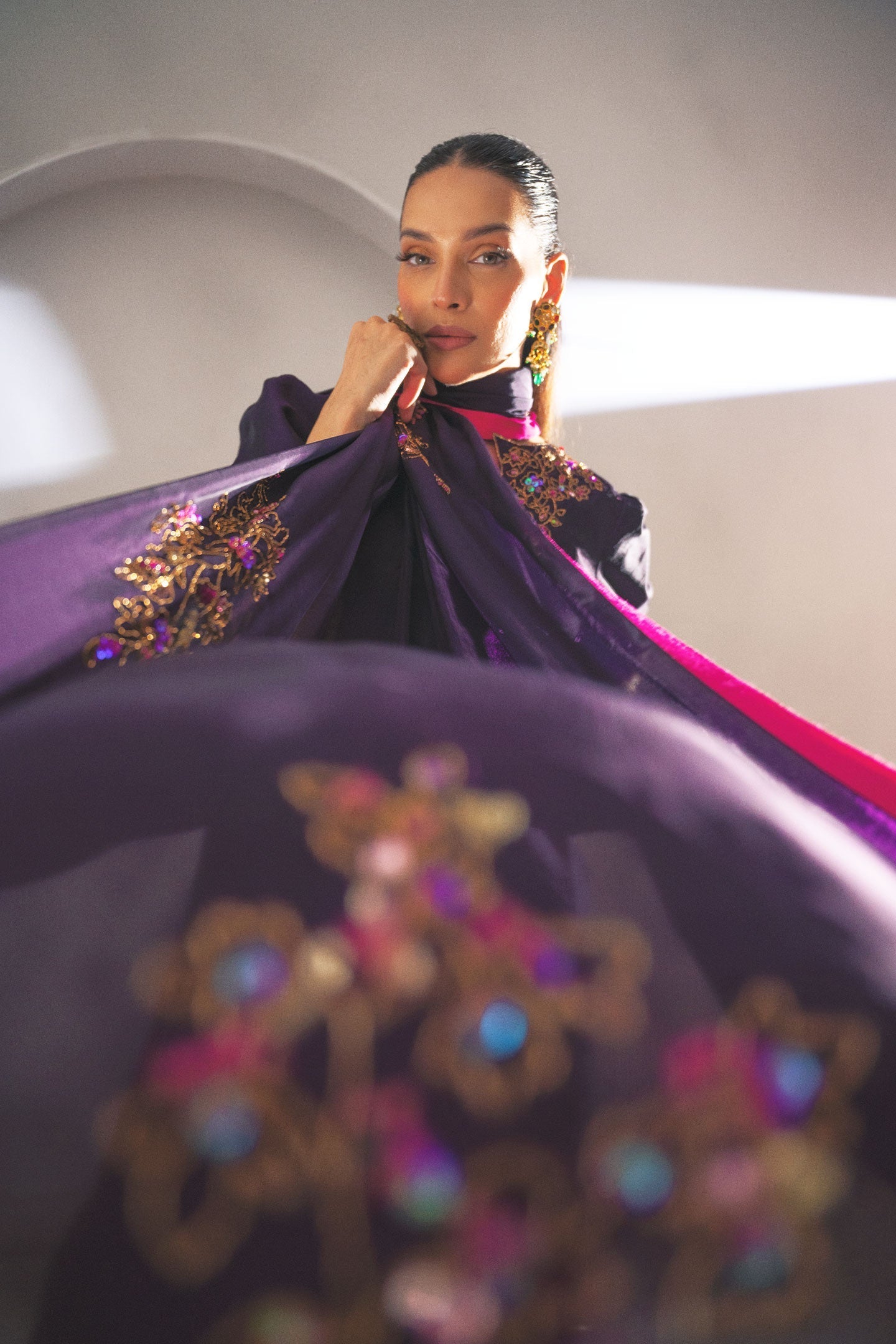 Fozia Khalid | Dilkash Festive Wear 25 | Zarqash - Formal Dress - available at Maria Faisal in UK and USA.