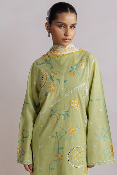 Zara Shahjahan | Coco Prints 26 | SAYURI - Casual Dress - available at Maria Faisal in UK and USA.