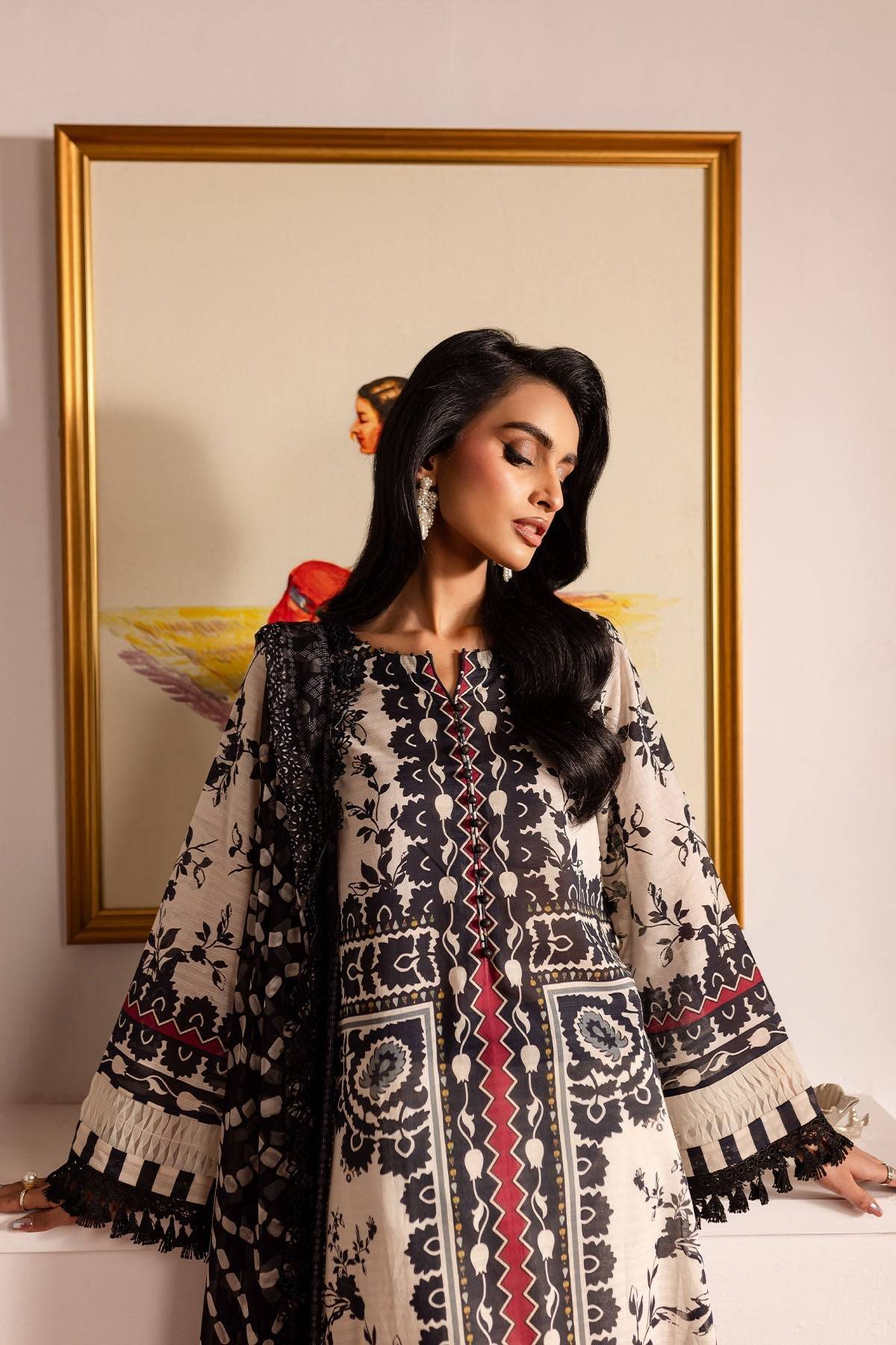Nureh | Printed lawn 25 | SP-135 by Maria Faisal - Registered Vendor of : Nureh - type : Ladies Clothes - 100% original wedding dresses