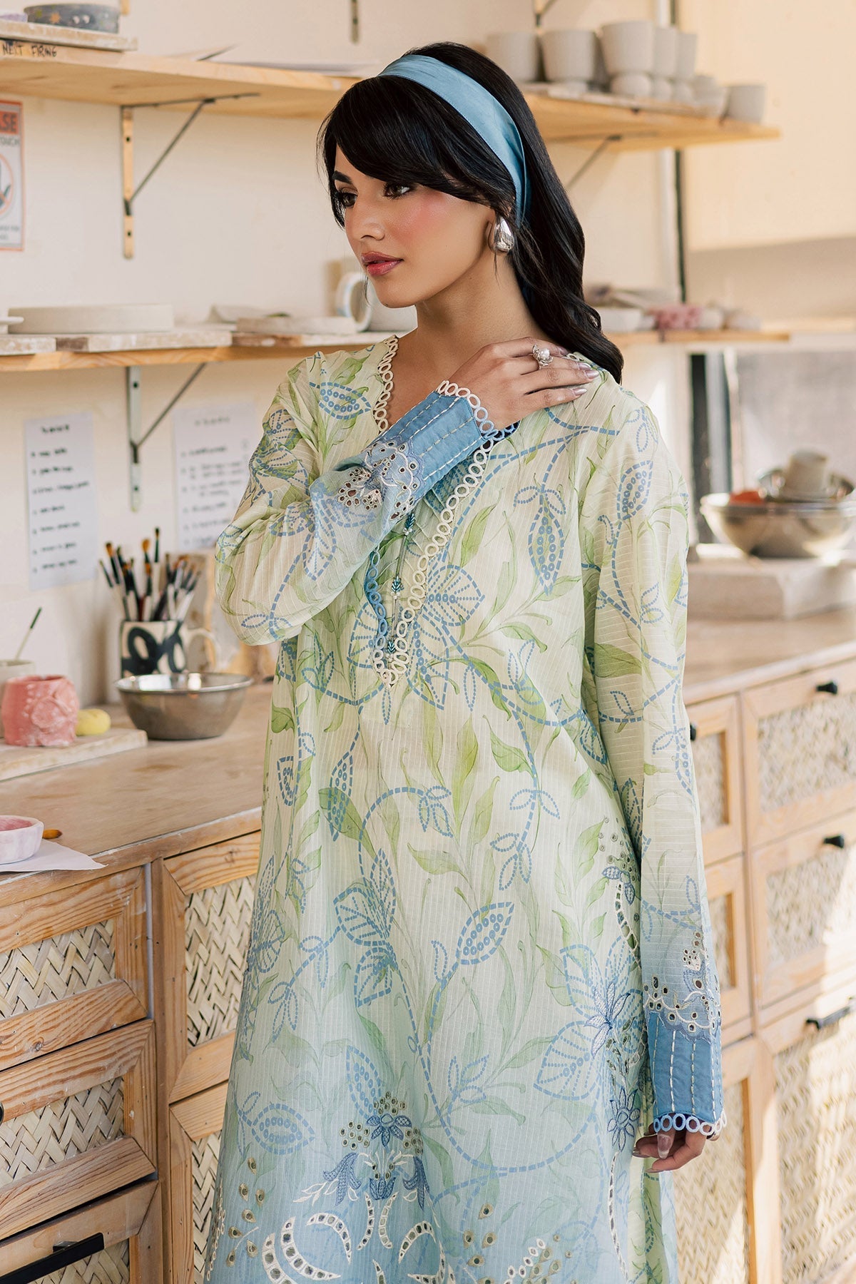 Nureh | Ballerina Summer 26 | NU2-195 - Dress - available at Maria Faisal in UK and USA.