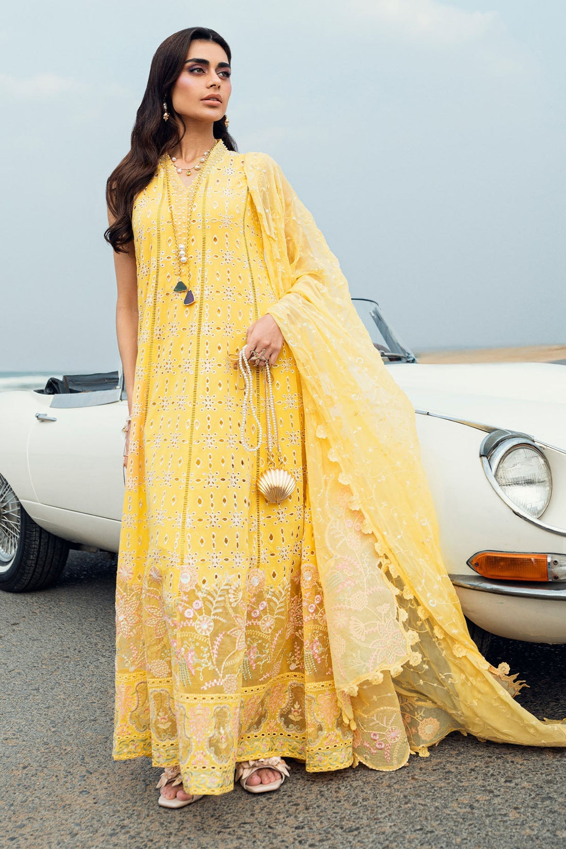 Nureh | Khuwab Luxury Lawn | NE-144 by Maria Faisal - Registered Vendor of : Nureh - type : - 100% original wedding dresses