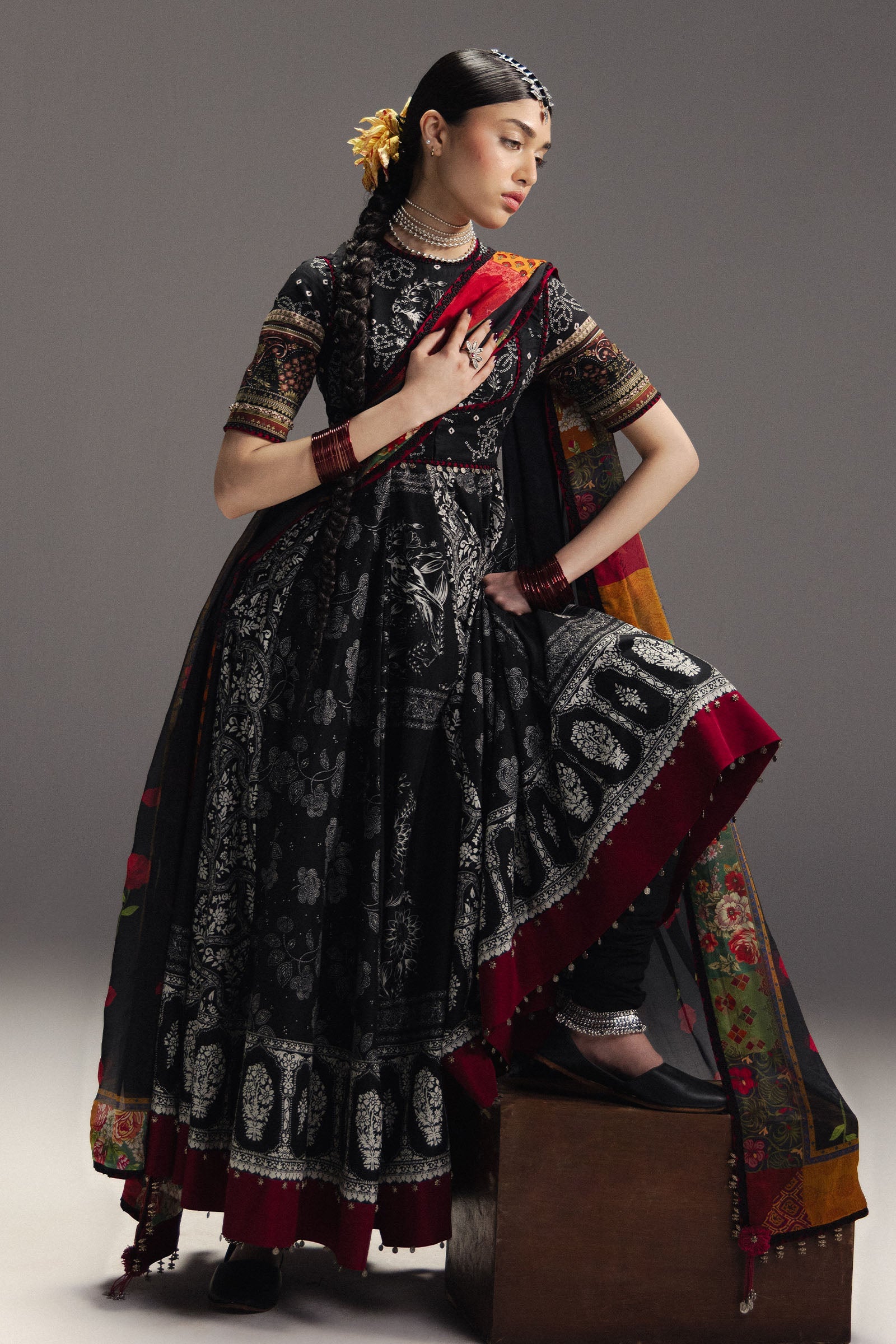 ZaraShahJahan | Zal26 | Surkh Bahar-D1 - Festive Dress - available at Maria Faisal in UK and USA