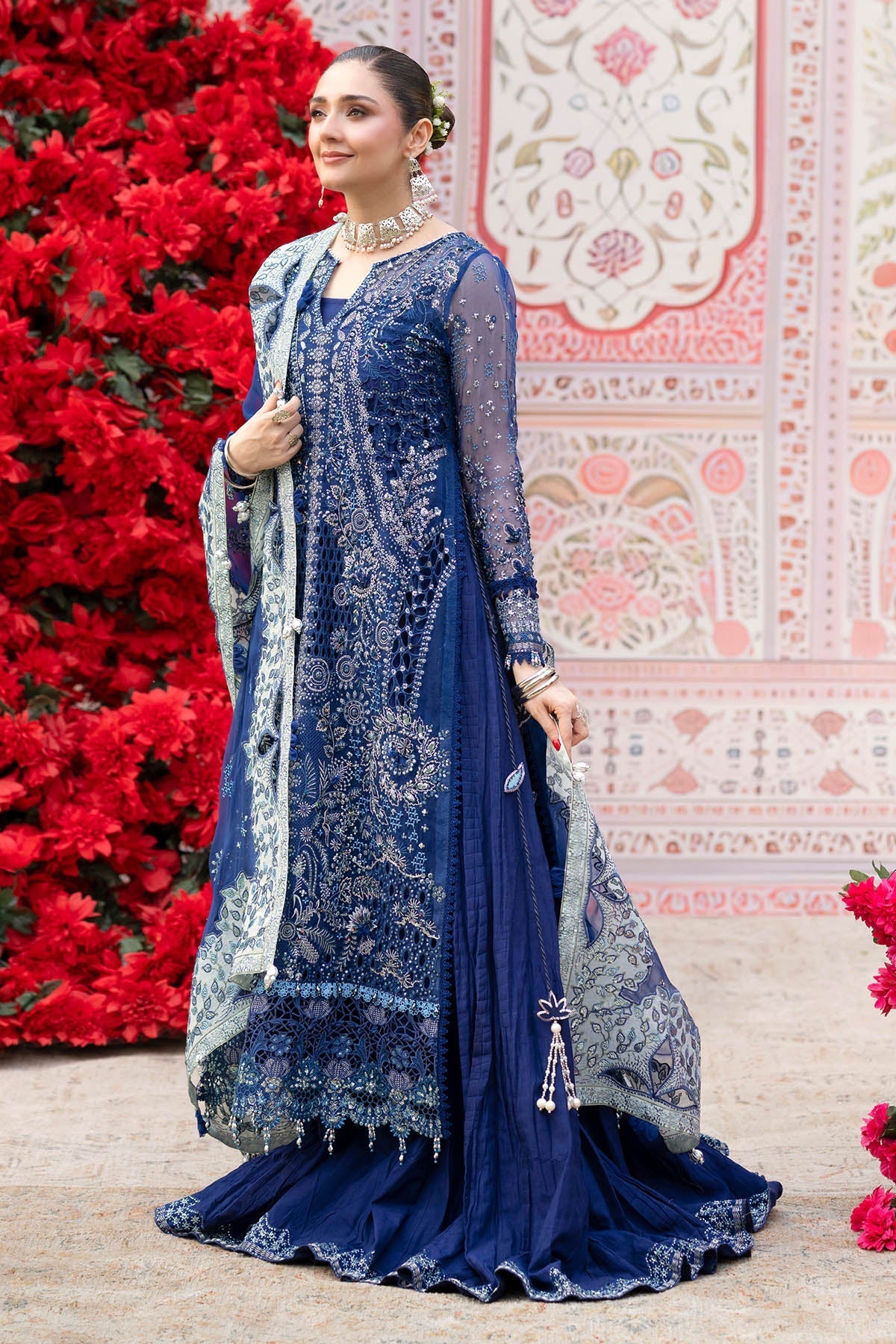 Nureh | Jhoomro Formals |NL-99 Mia - Formal Dress - available at Maria Faisal in UK and USA.