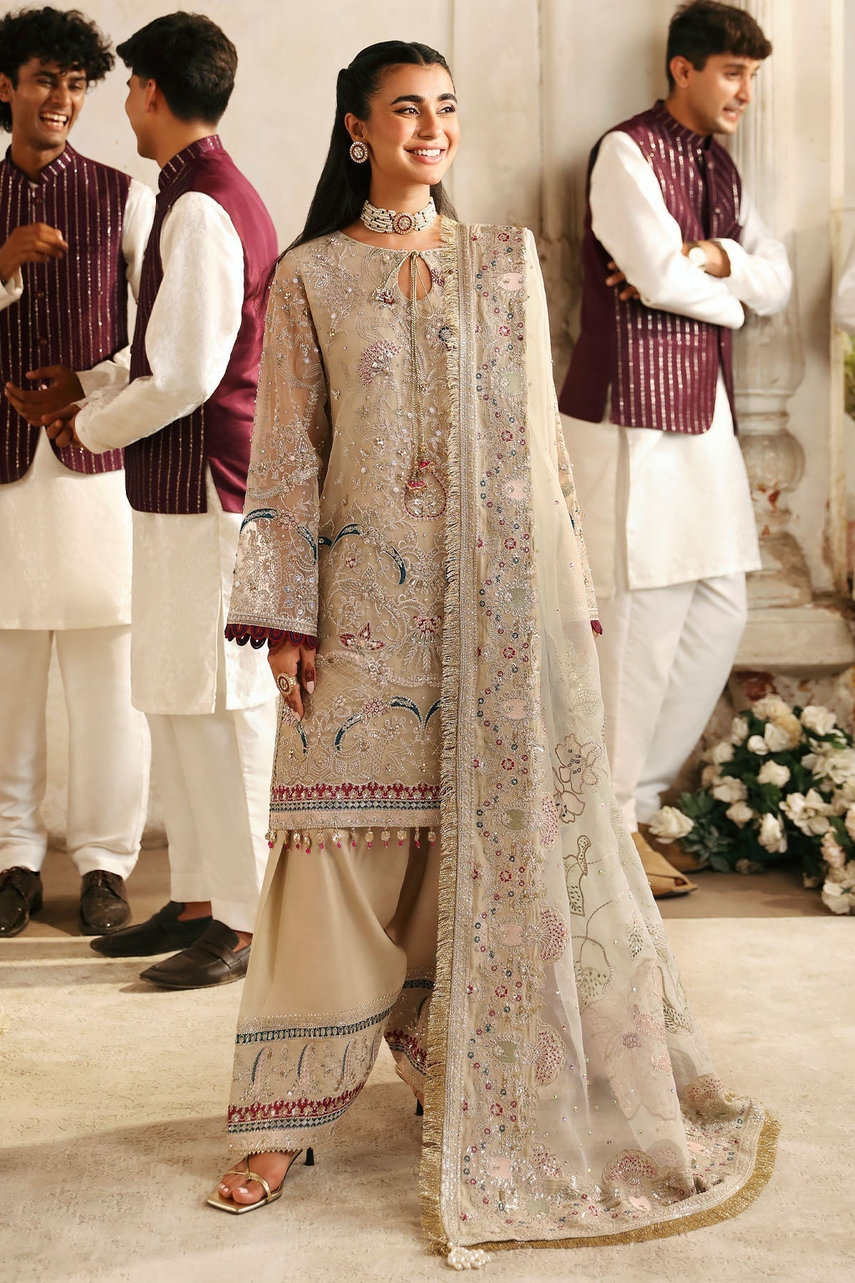Nureh | Jhoomro Wedding Formals | NL-72 CHANDNI - Wedding Dress - Maria Faisal