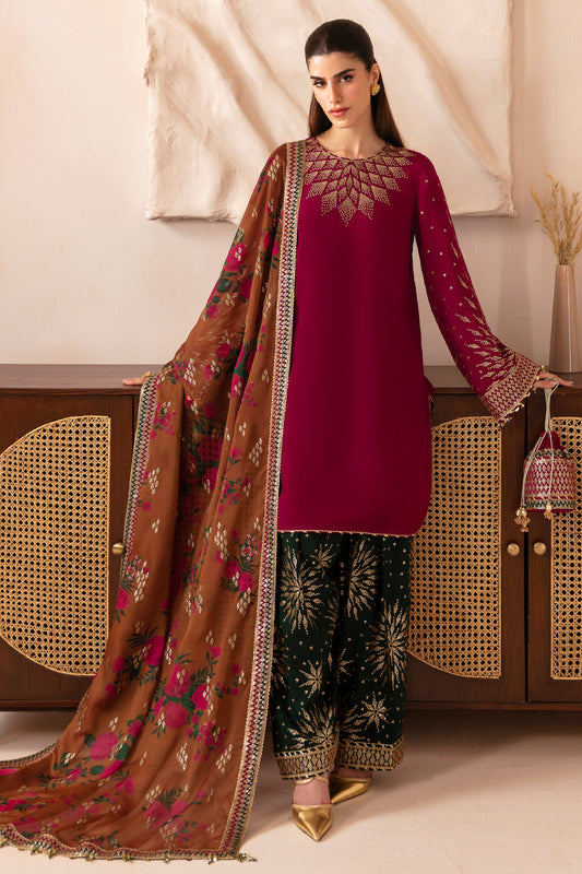 Jazmin | Formals Collection | Raw Silk UR-7038 - Ladies Clothes - Maria Faisal