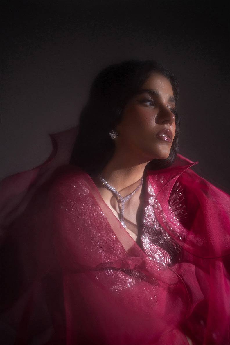 Caia | Luxury Velvet Edit 25 | Fuchsia by Maria Faisal - Registered Vendor of : Caia - type : Ladies Clothes - 100% original wedding dresses