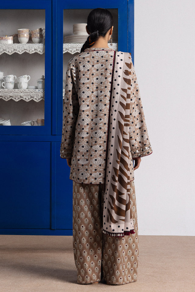 Zara ShahJahan | Coco Prints Winter 26 | Elowen-7B - Luxury Dress - available at Maria Faisal in UK and USA.