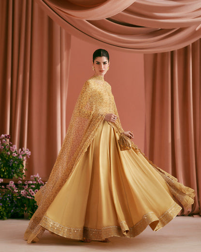 Faiza Saqlain | Roim Silk Edit | Alaa - Luxury Dress - available at Maria Faisal in UK and USA.