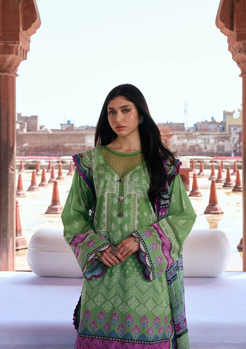 Kahf Premium | Prints Collection 26 | KPS-8B RUMI - Luxury Dress - available at Maria Faisal in UK and USA.