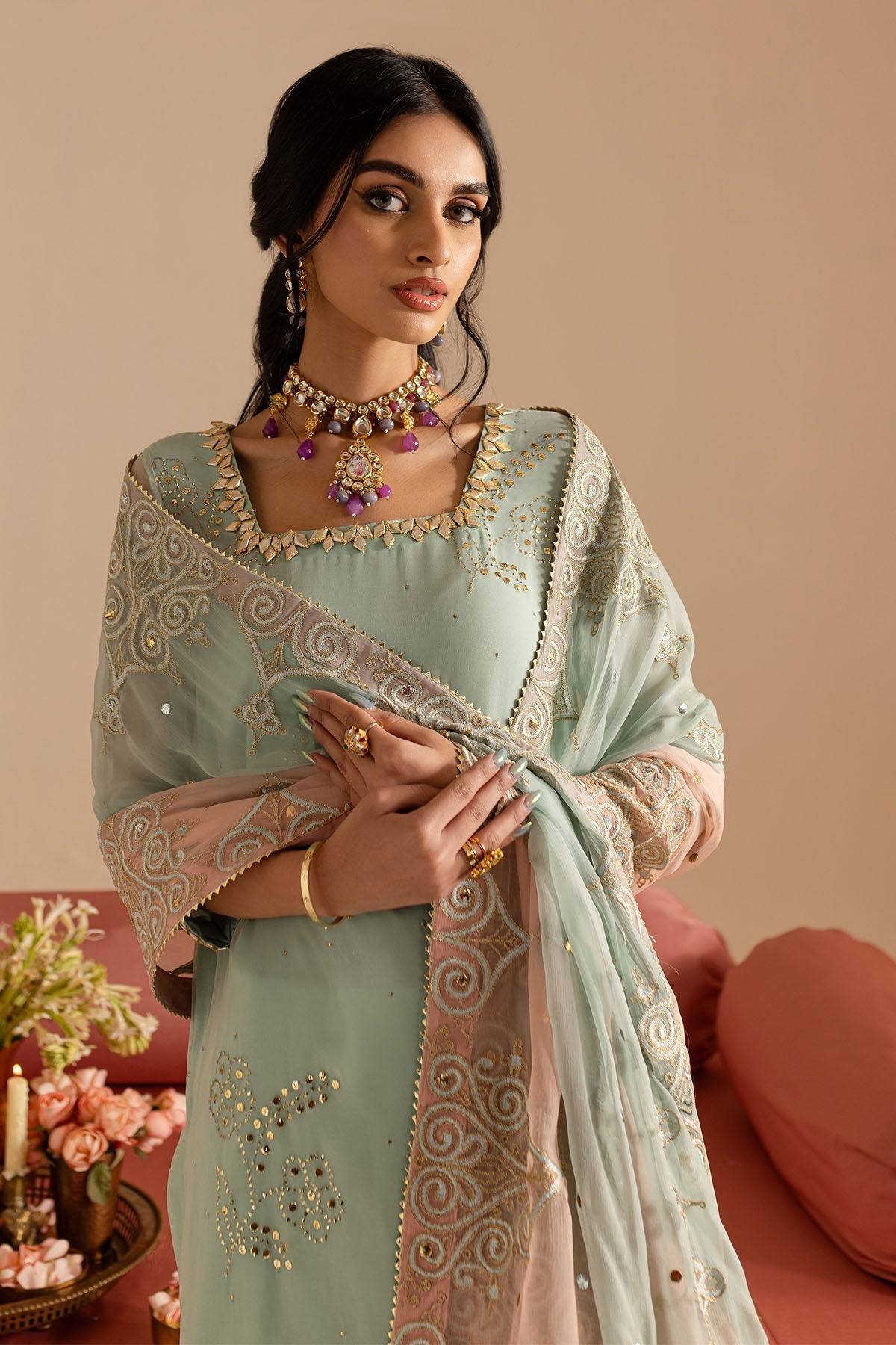 Nureh | Mukeshkari Formals | MK-11 by Maria Faisal - Registered Vendor of : Nureh - type : Ladies Clothes - 100% original wedding dresses