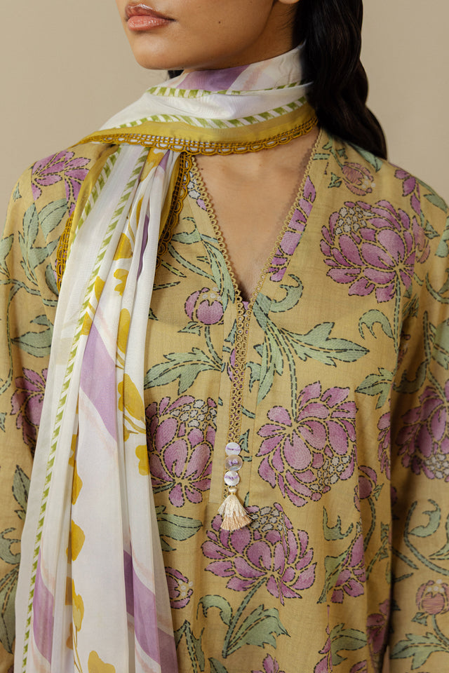 Zara Shahjahan | Coco Prints 26 | Mireya-5B - Casual Dress - available at Maria Faisal in UK and USA.