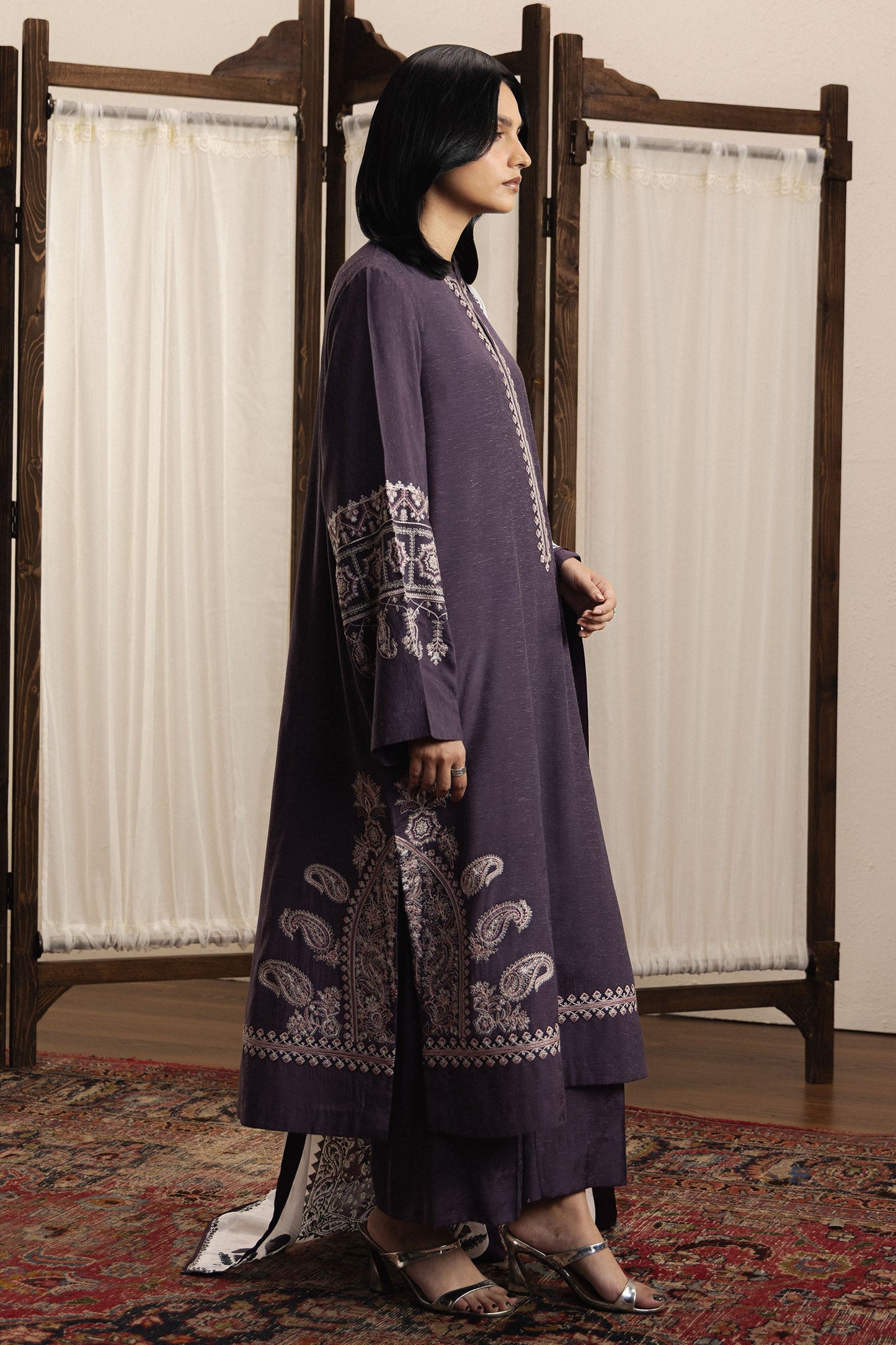 ZaraShahJahan | SS26 | Lehja - Festive Dress - available at Maria Faisal in UK and USA