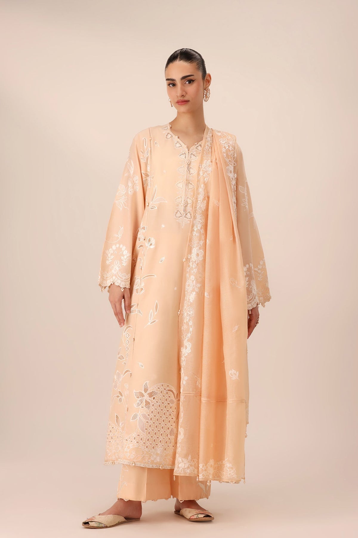 Elan | Stitched Pret 26 | NOORAI (EL26-06 A ST) - Luxury Dress - available at Maria Faisal in UK and USA.