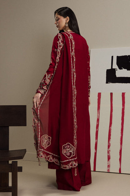 Zara Shahjahan | Festive 26 | Rukhsaar - Luxury Dress - available at Maria Faisal in UK and USA.