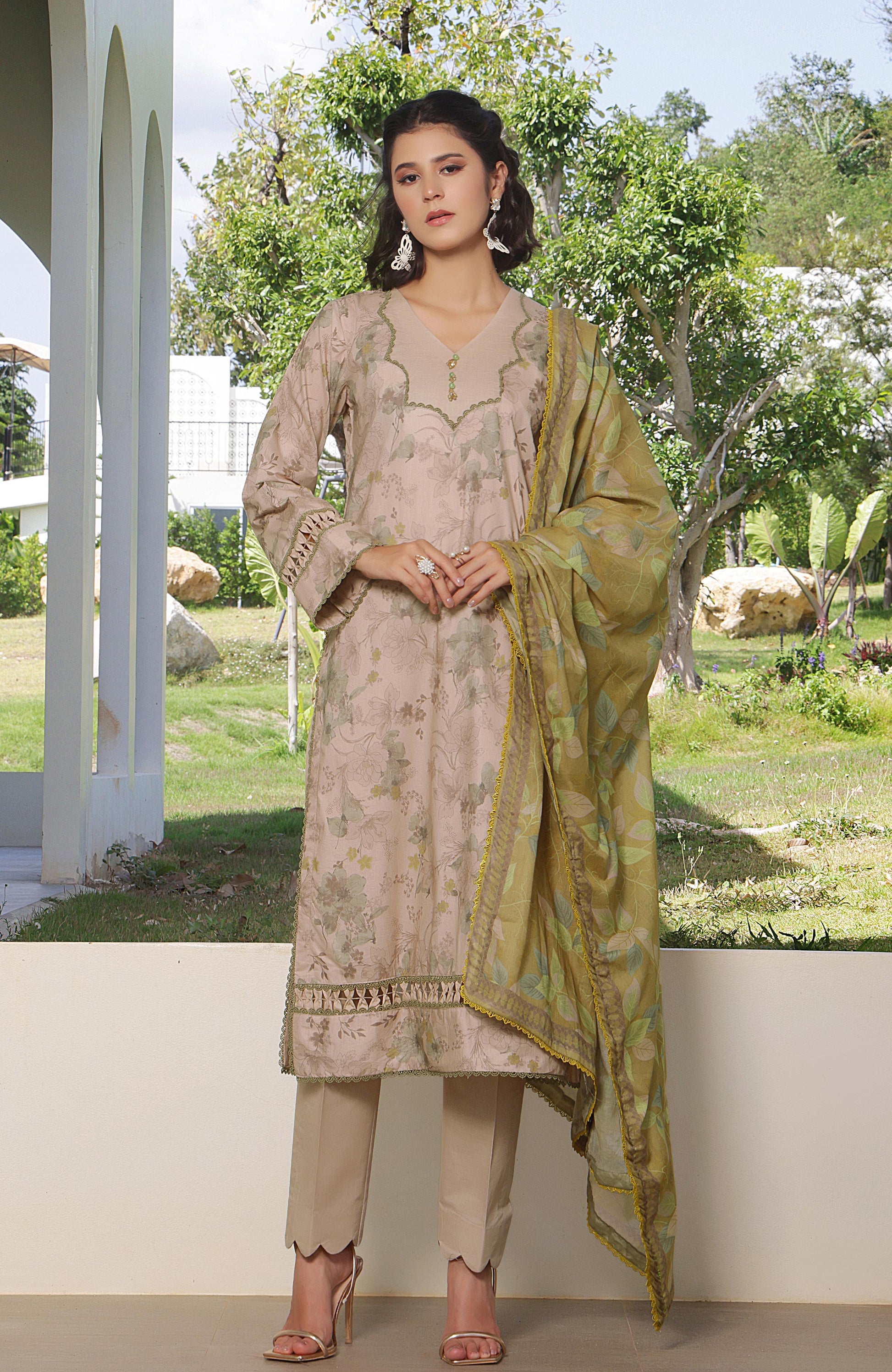 Alzohaib | Digital Printed Cambric | Colors Digital Cambric 3 Piece-CDC-25-03 - Ladies Clothes - Maria Faisal