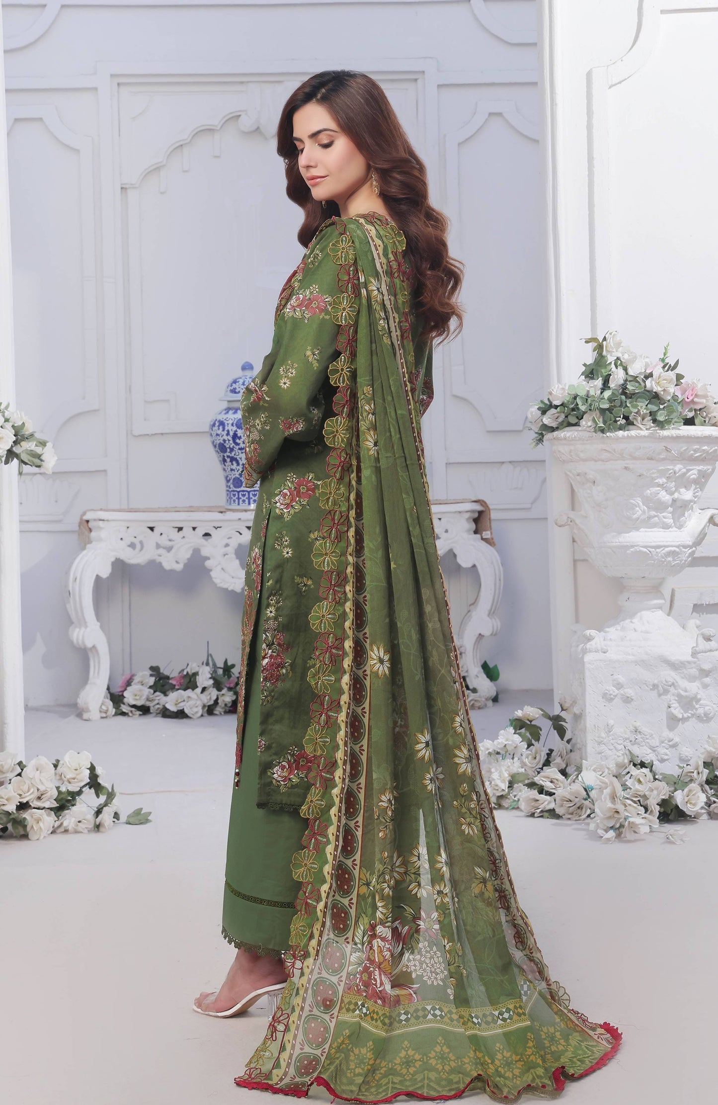 Al Zohaib | Applique Kari Cutwork Edit 25 | ACE-25-03 by Maria Faisal - Registered Vendor of : Alzohaib - type : Ladies Clothes - 100% original wedding dresses