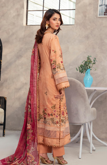 Alzohaib | Digital Printed Cambric | Colors Digital Cambric 3 Piece-CDC-2-25-03 - Ladies Clothes - Maria Faisal