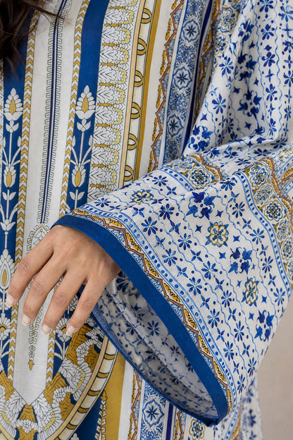 Saad Shaikh | Ease Fall Edit 26 | D-03 Kaftan - Casual Dress - available at Maria Faisal in UK and USA.