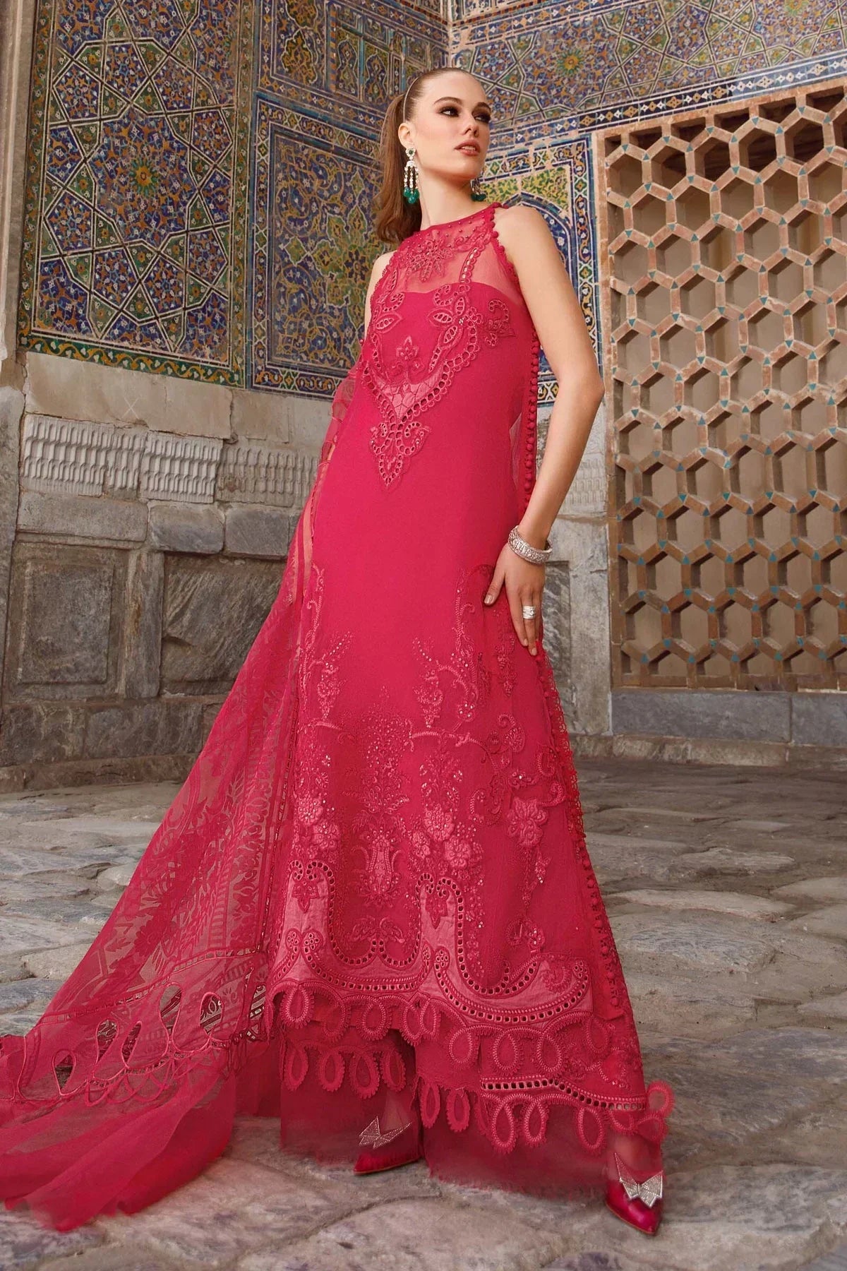 Maria B | Luxury Lawn | D-2303-A - Ladies Clothes - Maria Faisal