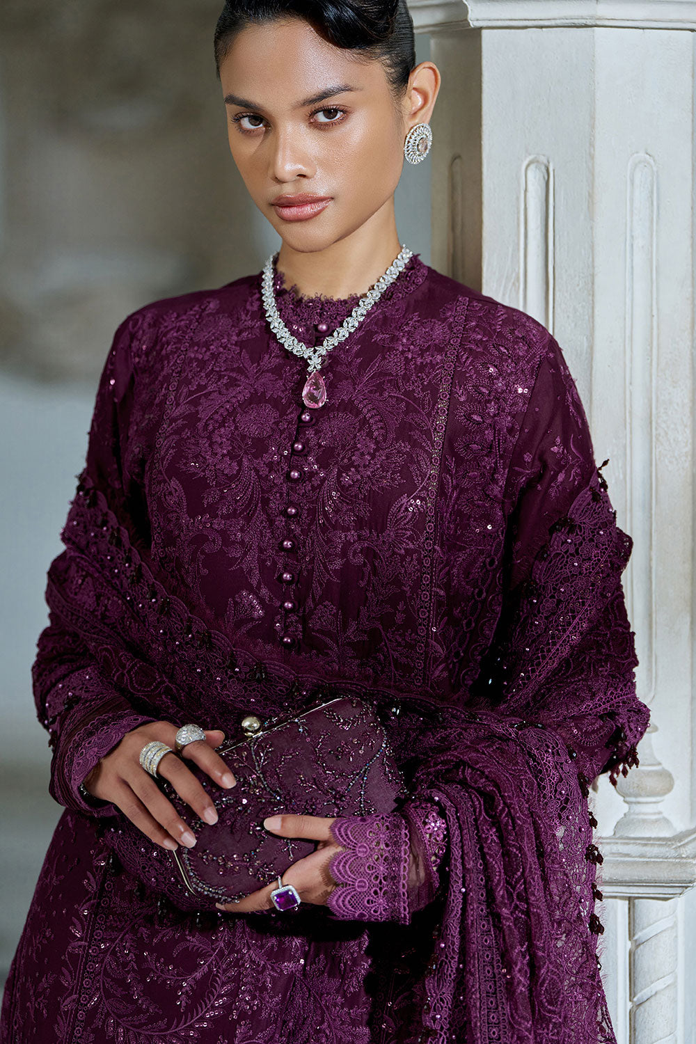 Sobia Nazir | Luxury Lawn Eid 26 | 3B - Luxury Dress - available at Maria Faisal in UK and USA.