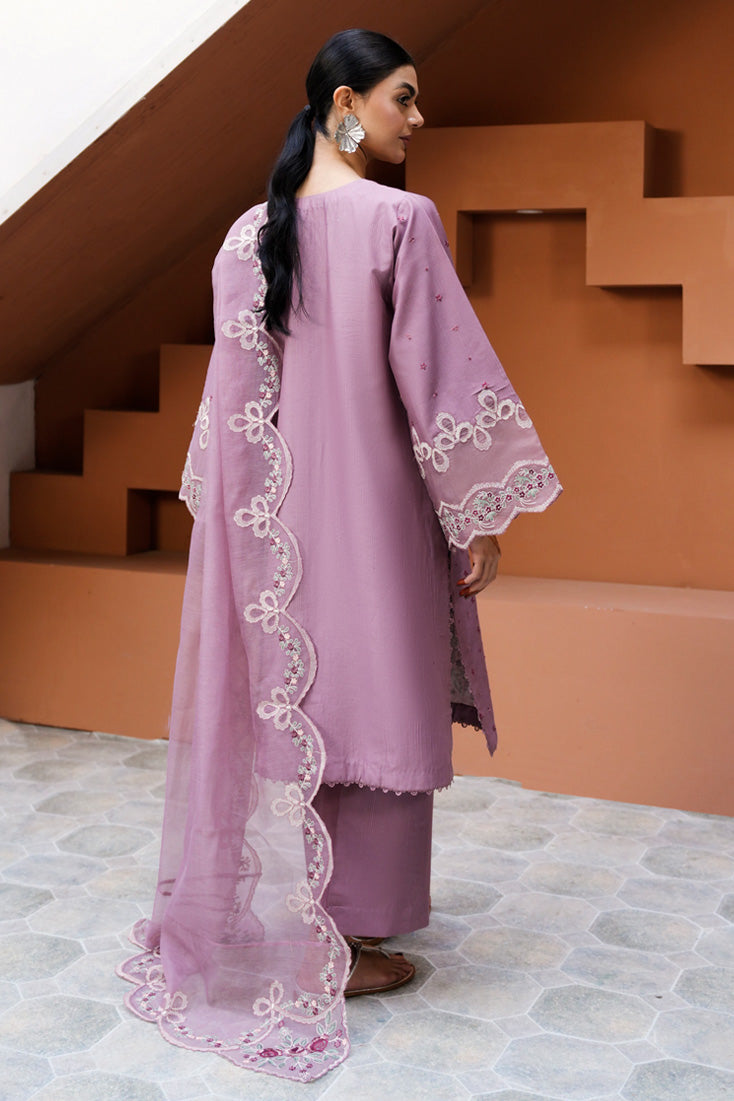Marjjan | Leya Collection | MBL-93 (LAVENDER) - Luxury Dress - available at Maria Faisal in UK and USA.