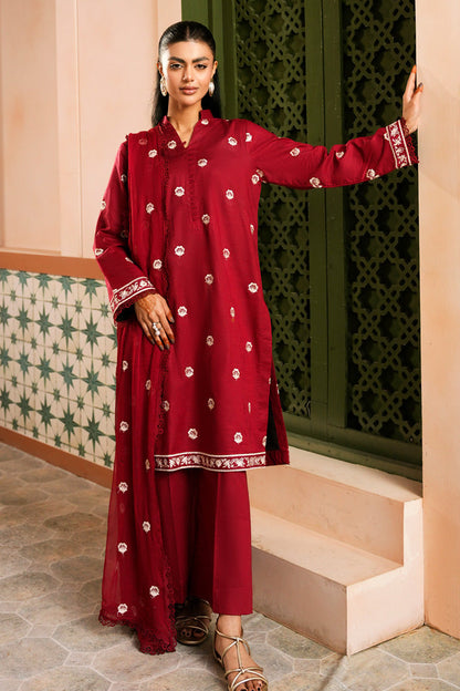 Marjjan | Leya Collection | MBL-99 (MAROON) - Luxury Dress - available at Maria Faisal in UK and USA.