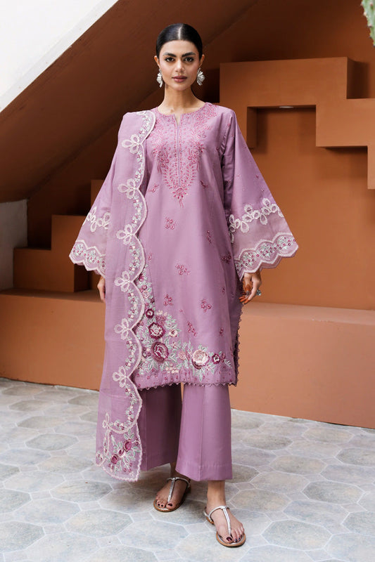 Marjjan | Leya Collection | MBL-93 (LAVENDER) - Luxury Dress - available at Maria Faisal in UK and USA.