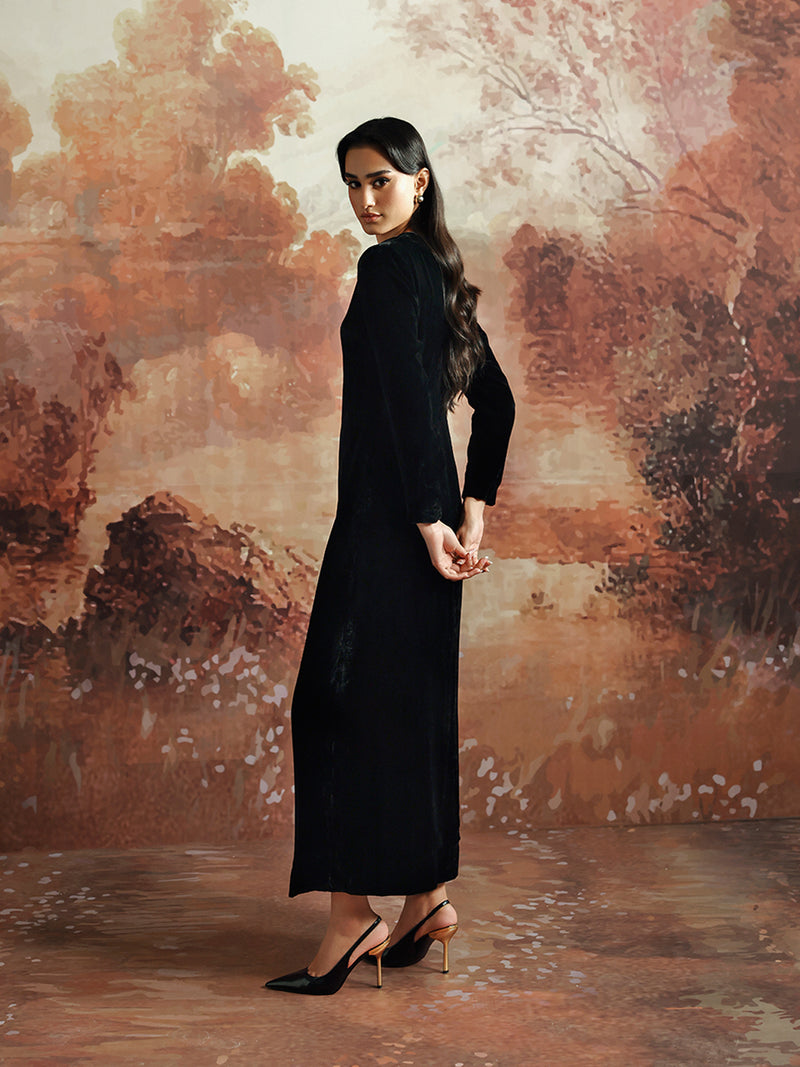 Caia | Basics 26 | LOOK 7 - Luxury Dress - available at Maria Faisal in UK and USA.