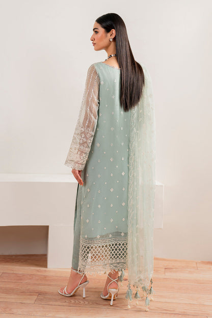 Baroque | Formals Collection | EMBROIDERED CHIFFON UF-680 - Formal Dress - available at Maria Faisal in UK and USA.