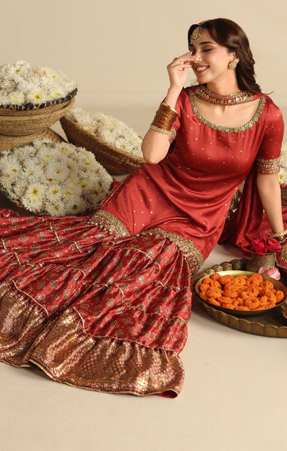 Maya | Jahanara Festive Edit 26 | AMARIYA - Formal Dress - available at Maria Faisal in UK and USA.