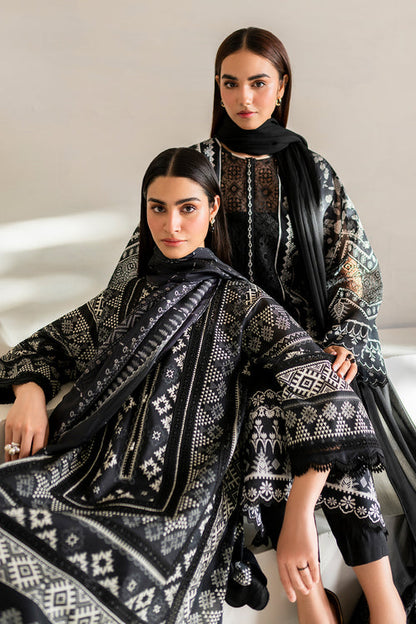 Baroque | Luxury Pret 24 | LAWN UF-671 - Designer Dress with Intricate embroidery and embellishments. Shop elegent wedding dress at Maria Faisal.